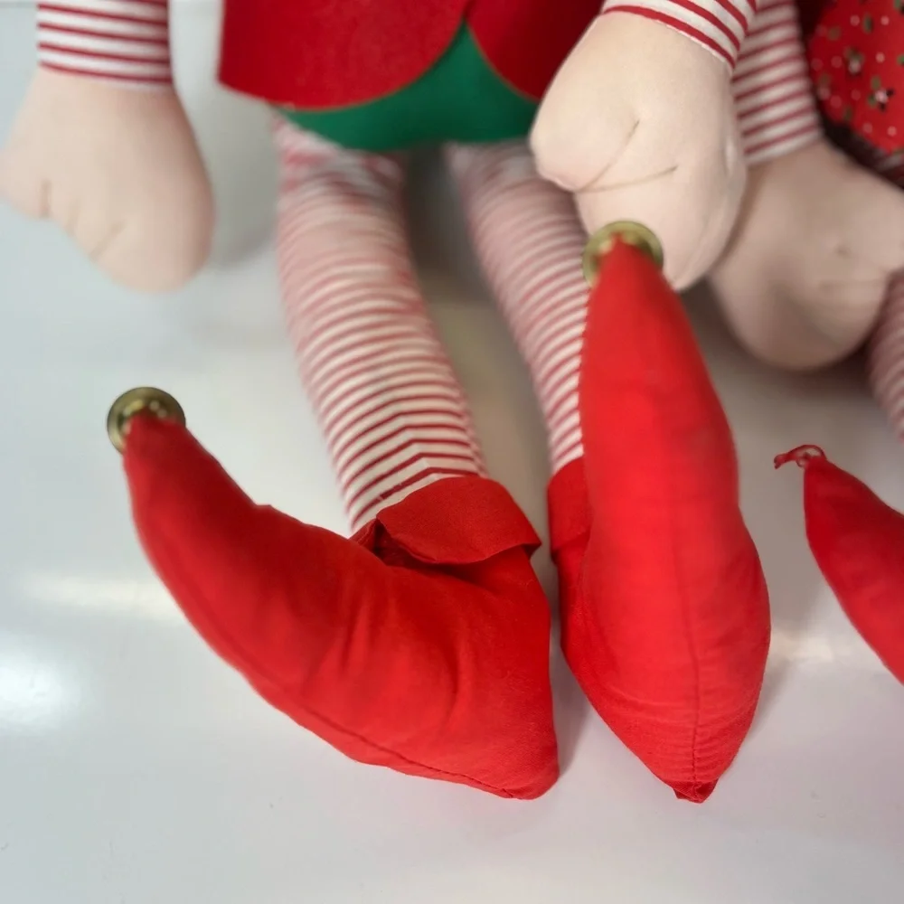 House Of Hatten Boy And‎ Girl Christmas Elves 16” Tall Taiwan